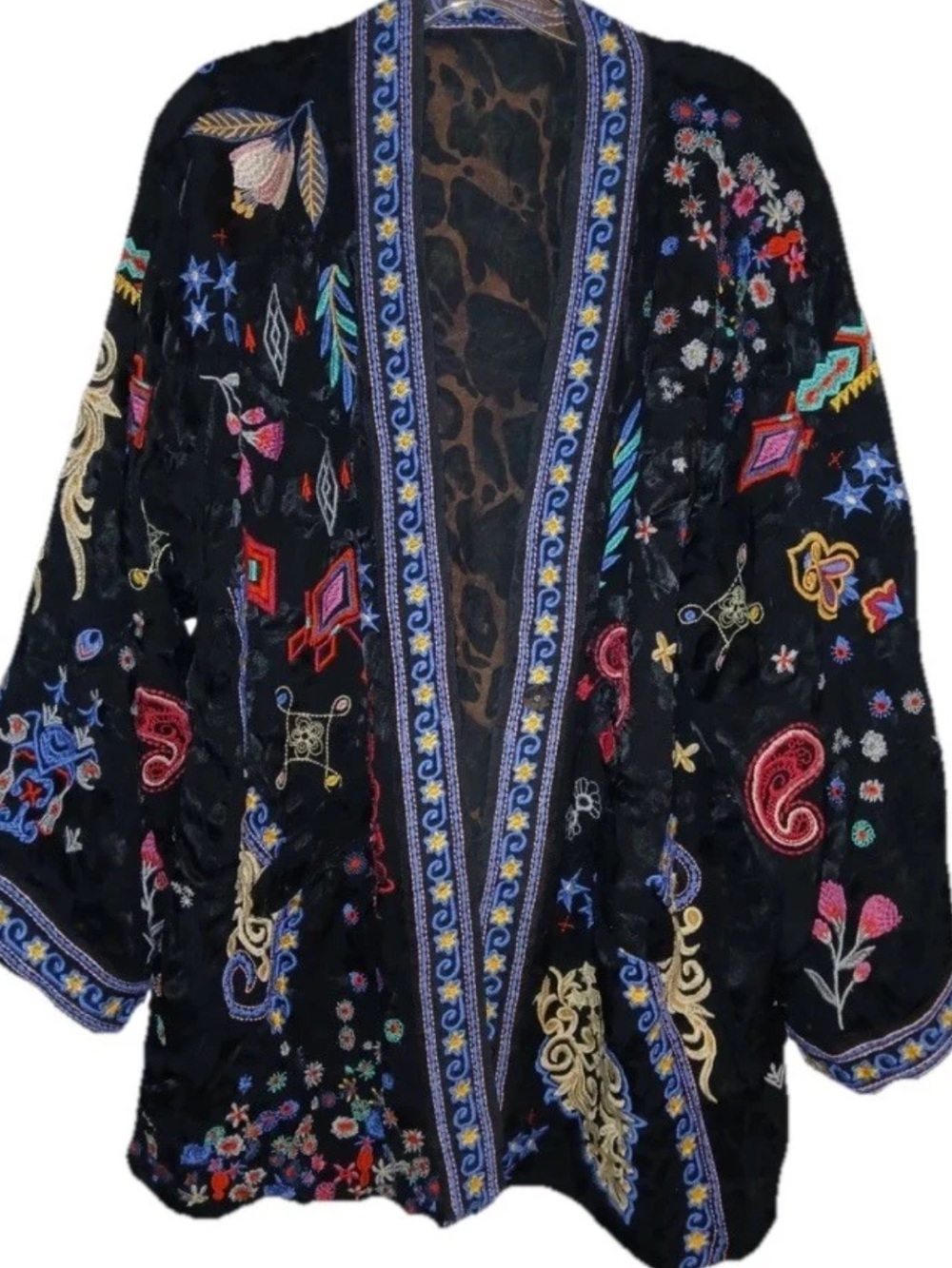Johnny Was heavily embroidered Elletra Reversible
Kimono NWT RARE - Picture 4 of 14